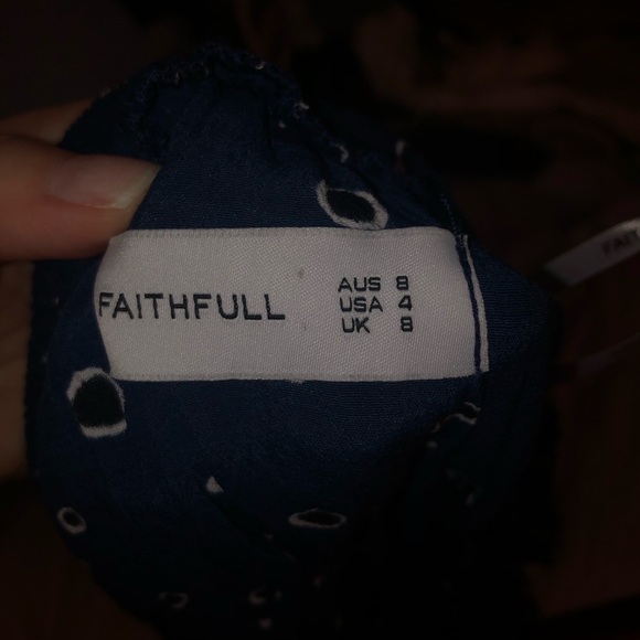 Cute strapless Faithfull The Brand blue dress - Picture 4 of 6